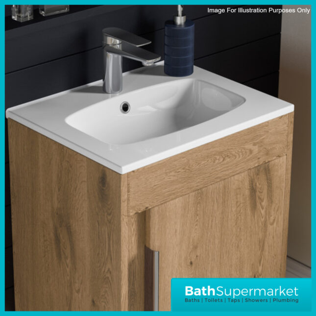 AquaVolere Aspect Matt Antique Rose Floor Standing Basin Unit 510mm – 3 Handle Choice