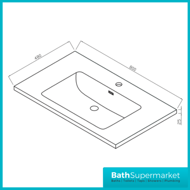 Caprio Blue Wall Hung Basin Cabinet Vanity Unit & Choice Of Brushed Brass Frame Shelf 800mm