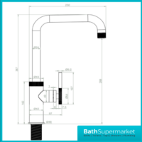 Industrial Style Brushed Copper Kitchen Single Lever Handle Mixer Tap