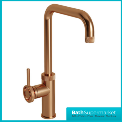 Industrial Style Brushed Copper Kitchen Single Lever Handle Mixer Tap