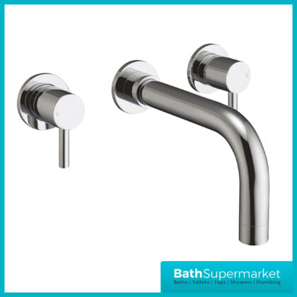 Premier Chrome Wall Mounted Basin Mixer Tap