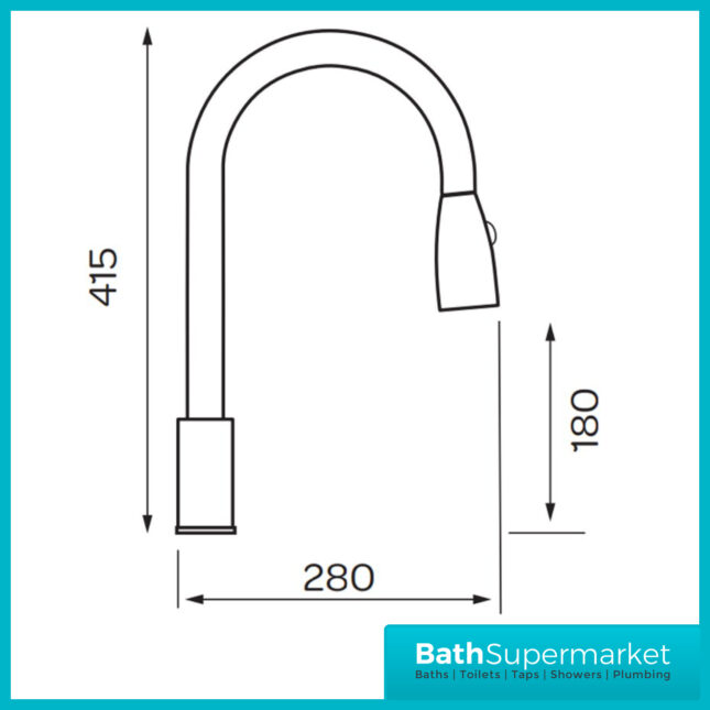 This exceptionally designed traditional multi function mixer sink tap finished in an on trend polished chrome colour will be an impressive addition to the room and become an essential part of your modern daily kitchen routine. This high quality product is manufactured from durable and strong brass and has a convenient pull out spray head that is ideal for cleaning or rinsing and an easy to use lever handle to create the perfect flow and temperature with one hand, with it’s stunning swan neck style spout head, it is sure to be the number 1 choice of brassware for you and your family.