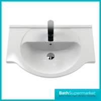 Mayford Gloss White Floor Standing Bathroom Vanity Cabinet Unit & Round Basin 550mm - Image 3