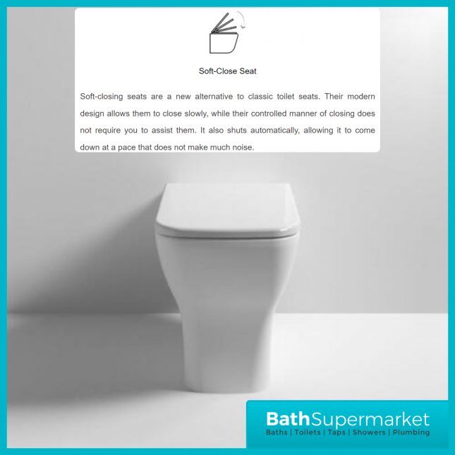 Ava White Back to Wall Rimless Short Projection Toilet Pan & Soft Close Seat