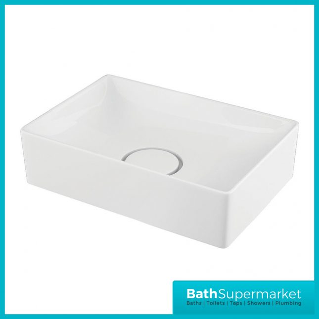 Orac Fluted Sonoma Oak Wall Hung Side Shelf Vanity Unit 800mm & White Counter Top Basin