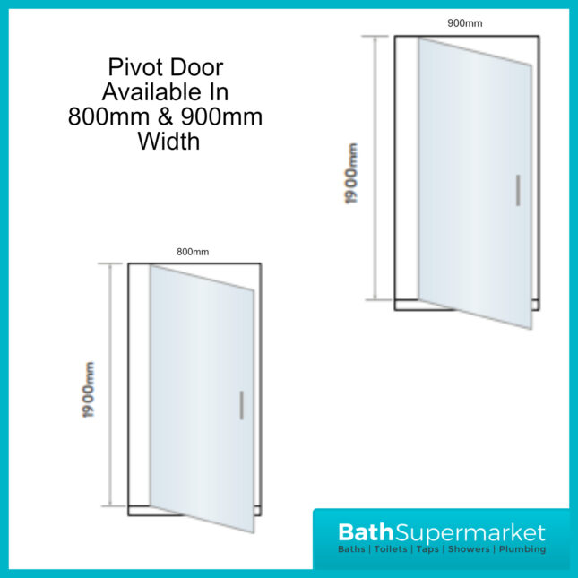 Sognare Brushed Brass Universal Pivot Shower Door Enclosure & Side Panels
