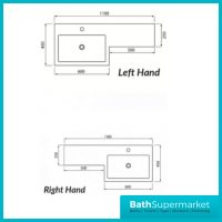 Empire Reed Green Combination L Shape Furniture Pack 1100mm LH & RH – Tall Unit Option