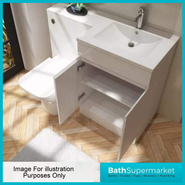 Empire Reed Green Combination L Shape Furniture Pack 1100mm LH & RH – Tall Unit Option