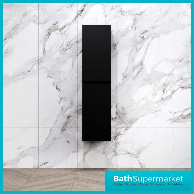 Empire Matt Black Combination L Shape Furniture Pack 1100mm LH & RH – Tall Unit Option