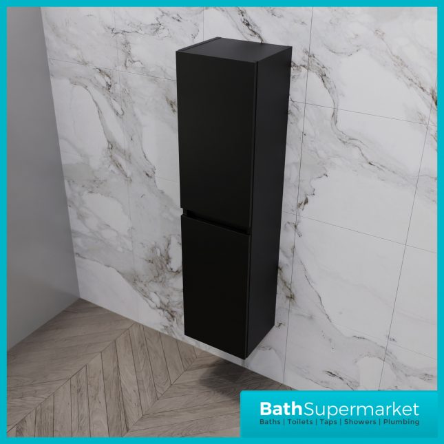 Empire Matt Black Combination L Shape Furniture Pack 1100mm LH & RH – Tall Unit Option