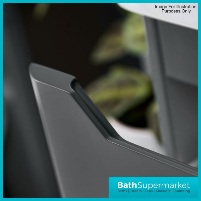 Biella Anthracite Floor Standing Drawer Vanity Unit & Basin 500mm