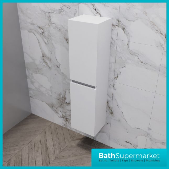 Empire White Gloss Combination L Shape Furniture Pack 1100mm LH & RH – Tall Unit Option