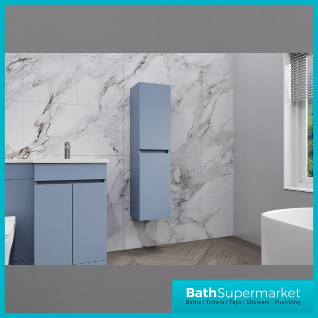 Empire Denim Blue Combination L Shape Furniture Pack 1100mm LH & RH – Tall Unit Option