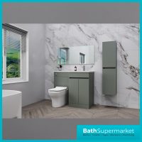 Empire Reed Green Combination L Shape Furniture Pack 1100mm LH & RH – Tall Unit Option - Image 13