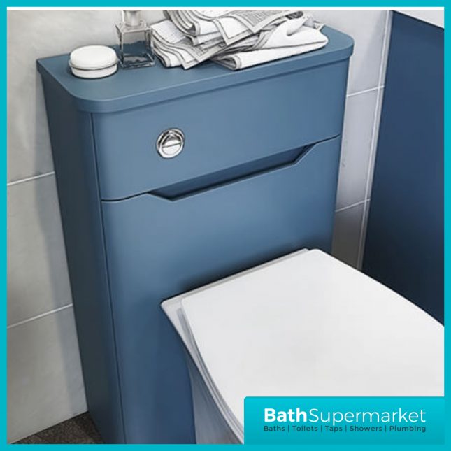 Biella Blue Back To Wall WC Toilet Unit 500mm