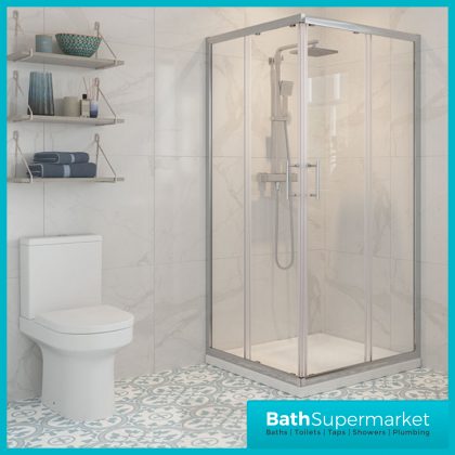 Corner Entry Door 6mm Shower Enclosure Various Width Sizes