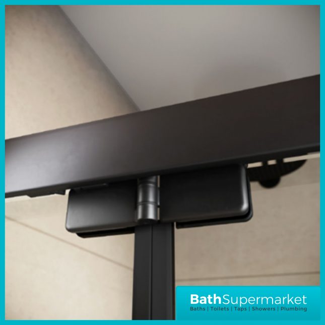 Sognare Black S6 Bi-Fold Shower Door Enclosure 800mm – 900mm Width & Optional Side Panel-1850mm High