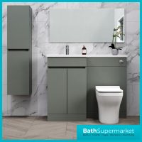Empire Reed Green Combination L Shape Furniture Pack 1100mm LH & RH – Tall Unit Option
