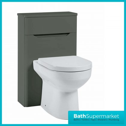 Biella Anthracite Back To Wall WC Toilet Unit 500mm