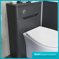 Biella Anthracite Back To Wall WC Toilet Unit 500mm