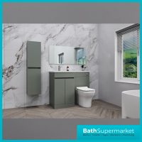 Empire Reed Green Combination L Shape Furniture Pack 1100mm LH & RH – Tall Unit Option - Image 2
