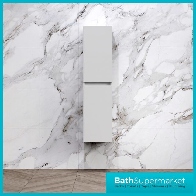 Empire White Gloss Combination L Shape Furniture Pack 1100mm LH & RH – Tall Unit Option