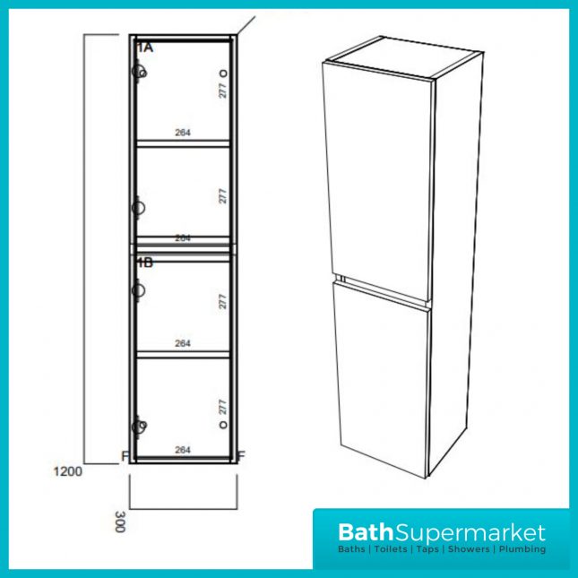 Empire Reed Green Combination L Shape Furniture Pack 1100mm LH & RH – Tall Unit Option