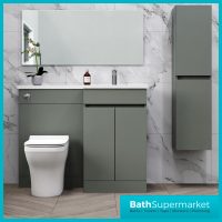 Empire Reed Green Combination L Shape Furniture Pack 1100mm LH & RH – Tall Unit Option