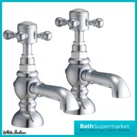 Russeldene & Marie Traditional Chrome Pair Pillar Basin Taps