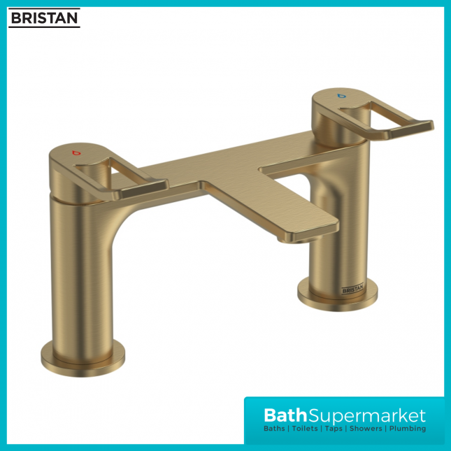 Bristan Saffron Brushed Loop Lever Handle Basin Filler Tap