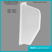 Rak White Wall Hung Standard Partition Divider Panel For Urinal - URIPANEL