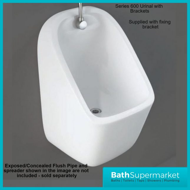 Rak Series 600 Alpine White Ceramic Wall Hung Urinal Bowl