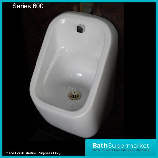 Rak Series 600 Alpine White Wall Hung Urinal With Brackets