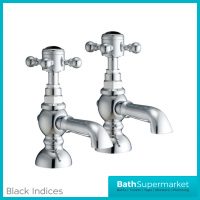 Russeldene & Marie Traditional Chrome Pair Pillar Basin Taps - Image 4