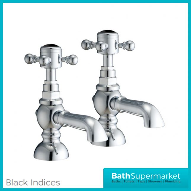 Russeldene & Marie Traditional Chrome Pair Pillar Basin Taps - Image 4