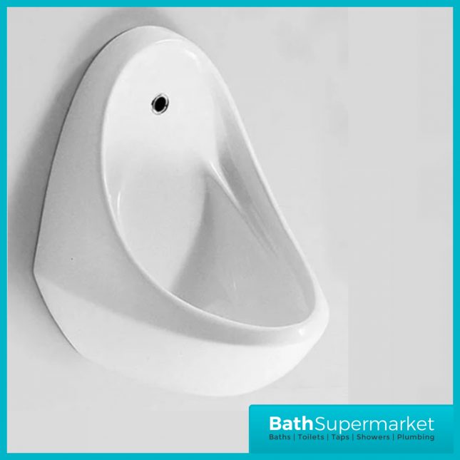 Rak Jazira White Ceramic Wall Hung Urinal Bowl With Brackets