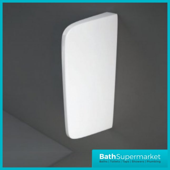 Rak Deluxe Series White Wall Hung Partition Divider Panel For Urinal