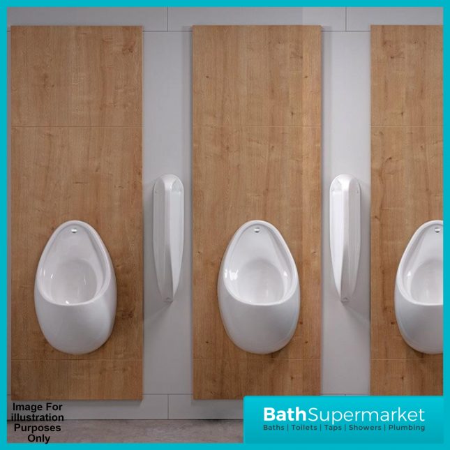 Rak White Wall Hung Standard Partition Divider Panel For Urinal