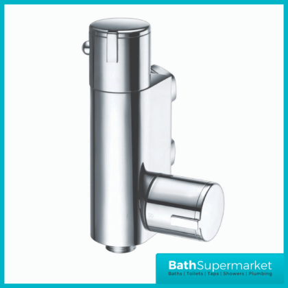 Sognare Chrome Round Douche Thermostatic Vertical Bar Valve