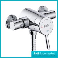 Bristan Acute2 Chrome Thermostatic Exposed Mini Valve Adjustable Riser Rail Shower Kit