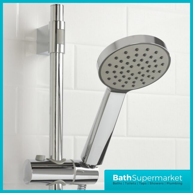 Bristan Acute2 Chrome Thermostatic Exposed Mini Valve Adjustable Riser Rail Shower Kit