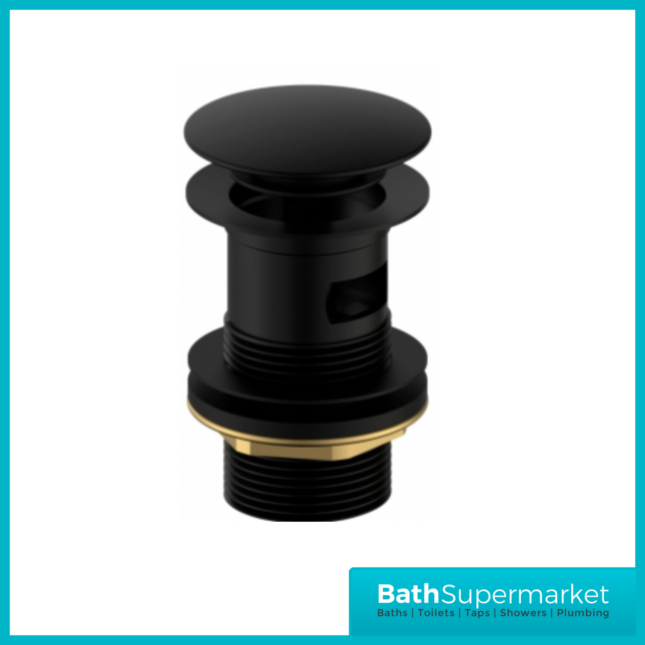 Bristan Saffron Matt Black Eco Start Mono Basin Mixer Tap With Clicker Waste
