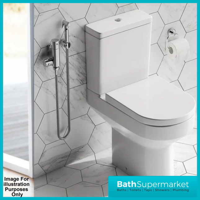 Sognare Brushed Bronze Douche Shower Spray Bidet Handset With Flexible Hose & Holder