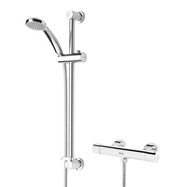 Bristan Frenzy Chrome Thermostatic Cool Touch Valve Multi Function Handset Shower - Image 16