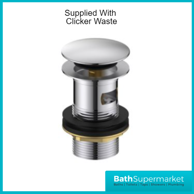 Bristan Saffron Polished Chrome Eco Start Mono Basin Mixer Tap With Clicker Waste