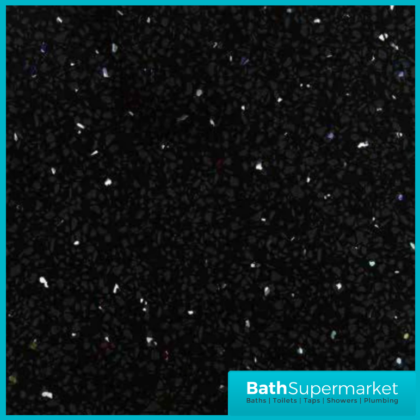 Maxplas Black Galaxy Sparkle 10mm UPVC Wall Panel 1000mm x 2440mm