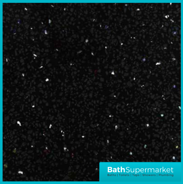 Maxplas Black Galaxy Sparkle 10mm UPVC Wall Panel 1000mm x 2440mm