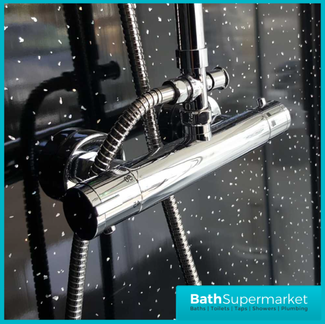 Maxplas Black Galaxy Sparkle 10mm UPVC Wall Panel 1000mm x 2440mm