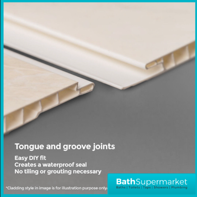Maxplas White Gloss 10mm UPVC Wall Panel 1000mm x 2440mm