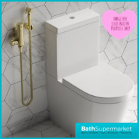 Sognare Brushed Brass Douche Shower Spray Bidet Handset With Flexible Hose & Holder